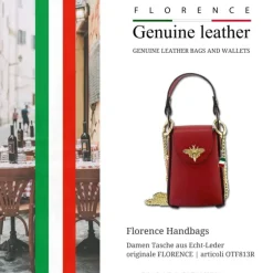 Florence Biene Damen Handtasche Echtleder rot OTF813R
