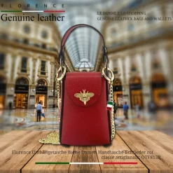 Florence Biene Damen Handtasche Echtleder rot OTF813R
