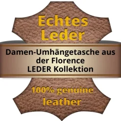 Florence Biene Damen Handtasche Echtleder rot OTF817R