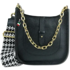 Florence Citytasche Echtleder Damen schwarz OTF158S