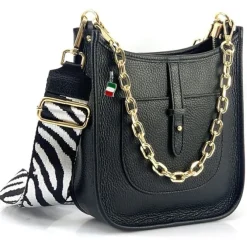 Florence Citytasche Echtleder Damen schwarz OTF158S