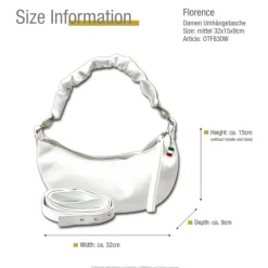 Florence Citytasche Echtleder Damen weiß OTF830W