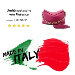 Florence Citytasche Echtleder Damen fuchsia OTF818P