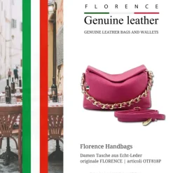 Florence Citytasche Echtleder Damen fuchsia OTF818P