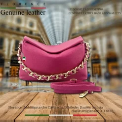 Florence Citytasche Echtleder Damen fuchsia OTF818P