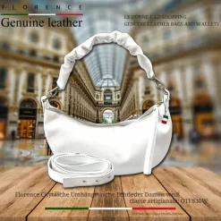 Florence Citytasche Echtleder Damen weiß OTF830W