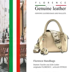Florence Citytasche Echtleder Damen beige OTF822I