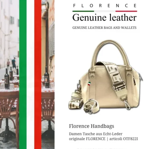 Florence Citytasche Echtleder Damen beige OTF822I