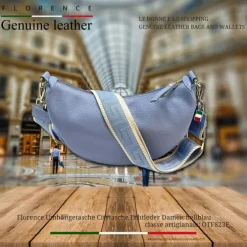 Florence Citytasche Echtleder Damen hellblau OTF823F