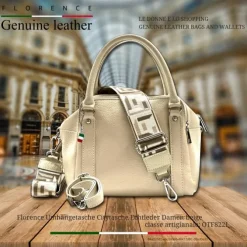Florence Citytasche Echtleder Damen beige OTF822I