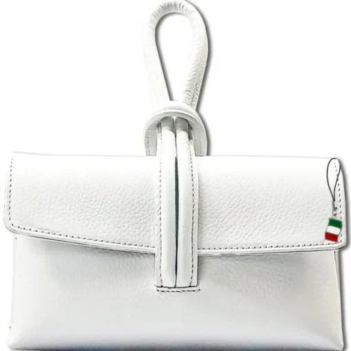 Florence Clutch Echtleder Tasche weiß OTF834W