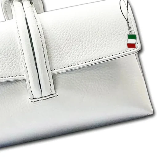 Florence Clutch Echtleder Tasche weiß OTF834W
