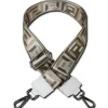 Florence Damen Boho-Gurt Canvas Leder weiß hellbraun silber OGF002JW