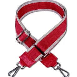 Florence Damen Boho-Gurt Canvas Leder rot beige OGF001JR