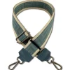 Florence Damen Boho-Gurt Canvas Leder türkis beige OGF001JF