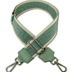 Florence Damen Boho-Gurt Canvas Leder hellgrün tan OGF001JL