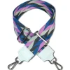 Florence Damen Boho-Gurt Canvas Leder weiß lila blau OGP011JF