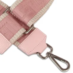 Florence Damen Boho-Gurt Canvas Leder rosa beige OGF001JA