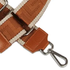 Florence Damen Boho-Gurt Canvas Leder braun tan OGF001JC