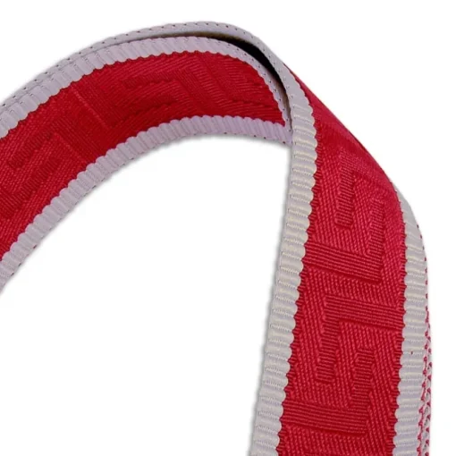Florence Damen Boho-Gurt Canvas Leder rot beige OGF001JR