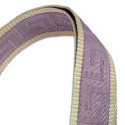 Florence Damen Boho-Gurt Canvas Leder lila lavendel beige OGF001JE