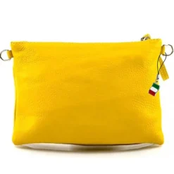 Florence Damen Handgelenktasche Tasche Echtleder schwarz OTF816S
