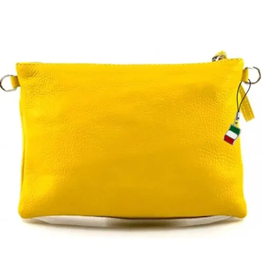 Florence Damen Handgelenktasche Tasche Echtleder schwarz OTF816S