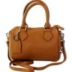 Florence Damen Handtasche Bowlingtasche Echtleder tan OTM807C