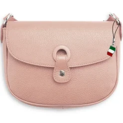 Florence Damen Handtasche Satteltasche Echtleder rosa OTF122A