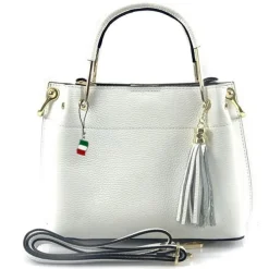 Florence Damen Handtasche Echtleder weiß OTF157W
