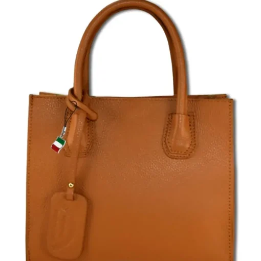 Florence Damen Handtasche, Schultertasche Leder Tasche camel, tan OTM110C