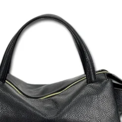 Florence Damen Handtasche Echtleder schwarz OTF152S