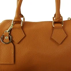 Florence Damen Handtasche Bowlingtasche Echtleder tan OTM807C