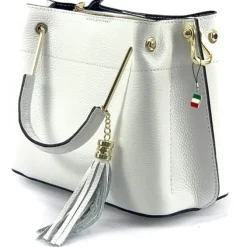 Florence Damen Handtasche Echtleder weiß OTF157W
