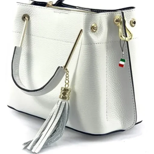 Florence Damen Handtasche Echtleder weiß OTF157W