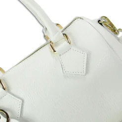 Florence Damen Handtasche Bowlingtasche Echtleder weiß OTM807W