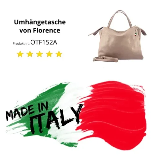 Florence Damen Handtasche Echtleder rosa OTF152A