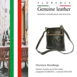 Florence Damen Handtasche Echtleder braun OTF145N