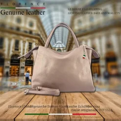 Florence Damen Handtasche Echtleder rosa OTF152A