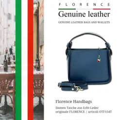 Florence Damen Handtasche Echtleder türkis OTF154T
