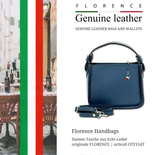 Florence Damen Handtasche Echtleder türkis OTF154T