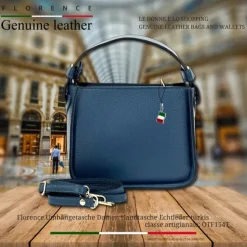 Florence Damen Handtasche Echtleder türkis OTF154T