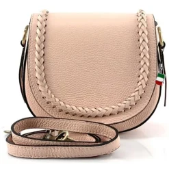 Florence Damen Satteltasche Echtleder rosa OTF806A