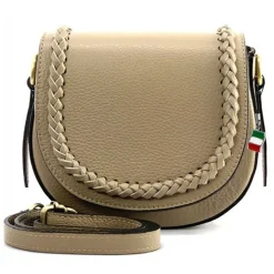 Florence Damen Satteltasche Echtleder taupe OTF806C