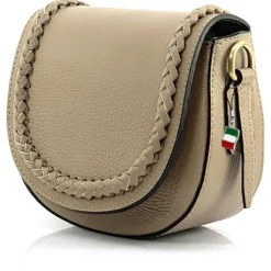 Florence Damen Satteltasche Echtleder taupe OTF806C