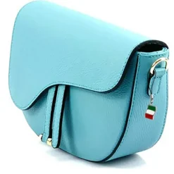 Florence Damen Satteltasche Echtleder hellblau OTF810H