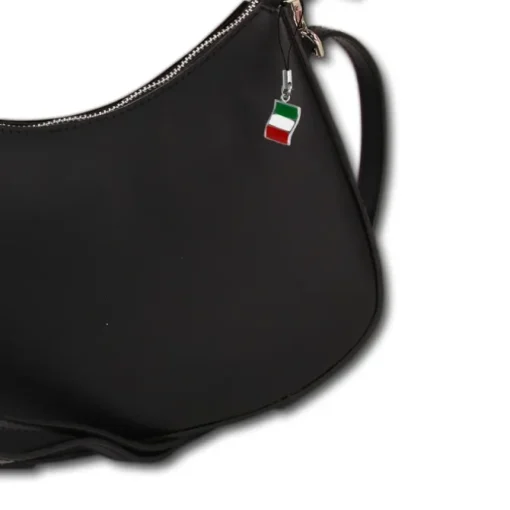 Florence Damen Satteltasche Ösen Echtleder schwarz OTM809S