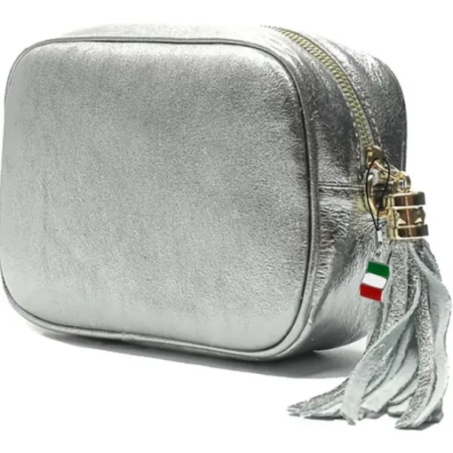 Florence Damen Tasche Echtleder silber metallic OTF811J