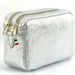 Florence Damen Tasche Echtleder silber OTF809J
