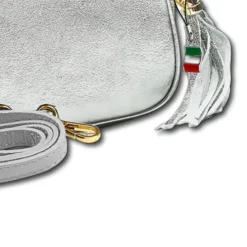Florence Damen Tasche Echtleder silber metallic OTF811J